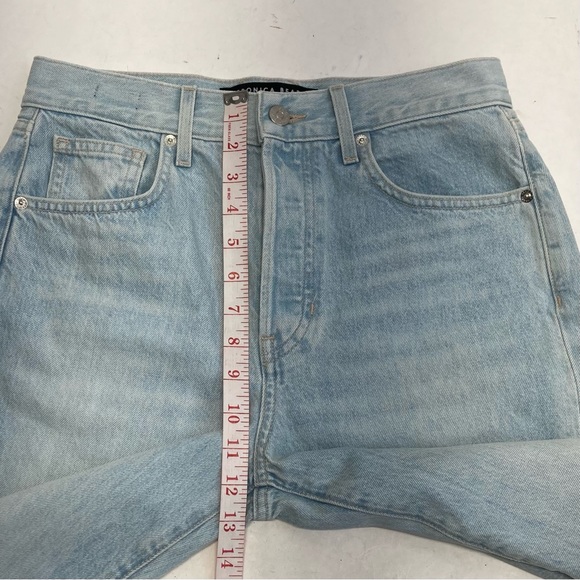 Veronica Beard Blake High-Rise Classic Straight Crop Jeans Aire Wash Size 28 - Picture 12 of 17